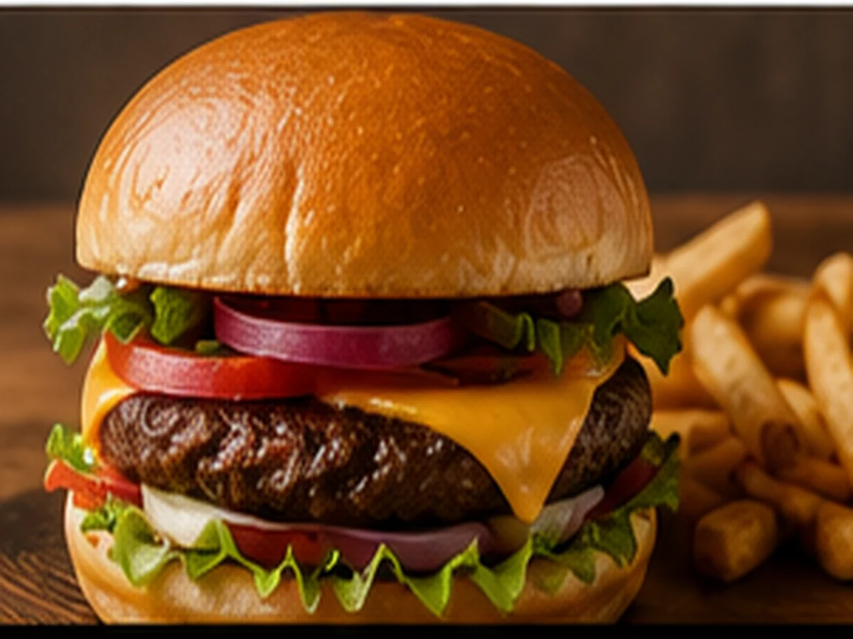 Classic burger from the Best Wings N Pies Batch 03 food photo pack