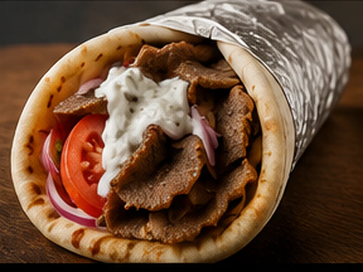 Gyro wrap from the Best Wings N Pies Batch 03 food photo pack