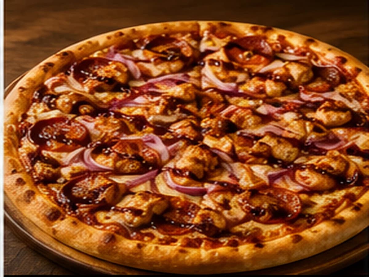 BBQ chicken pizza from the Best Wings N Pies Batch 03 food photo pack