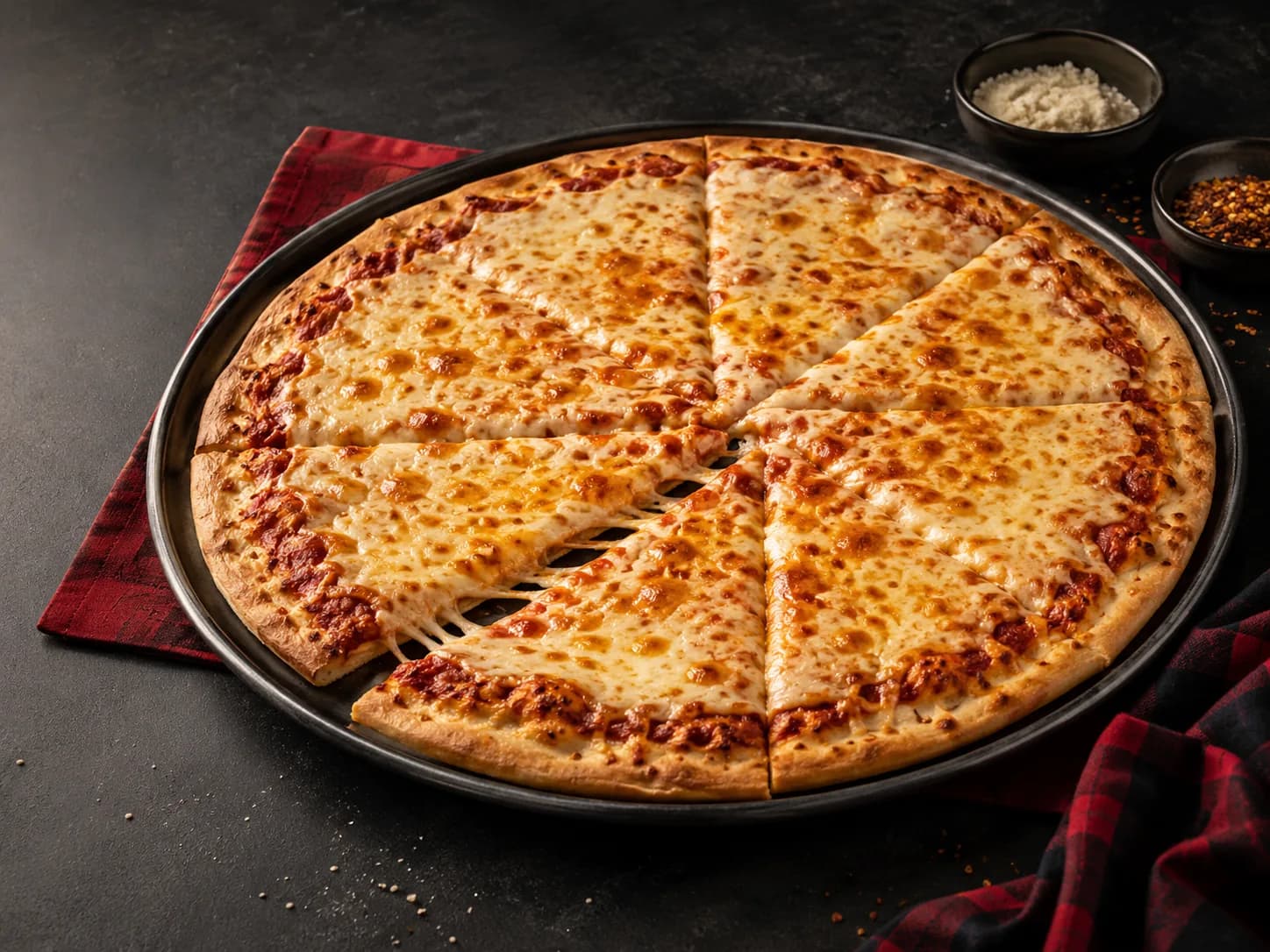 Cheese pizza from the Best Wings N Pies food photo pack