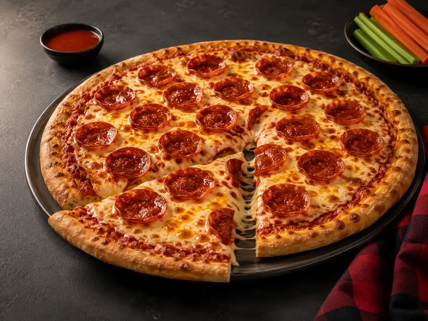 Pepperoni pizza from the Best Wings N Pies food photo pack