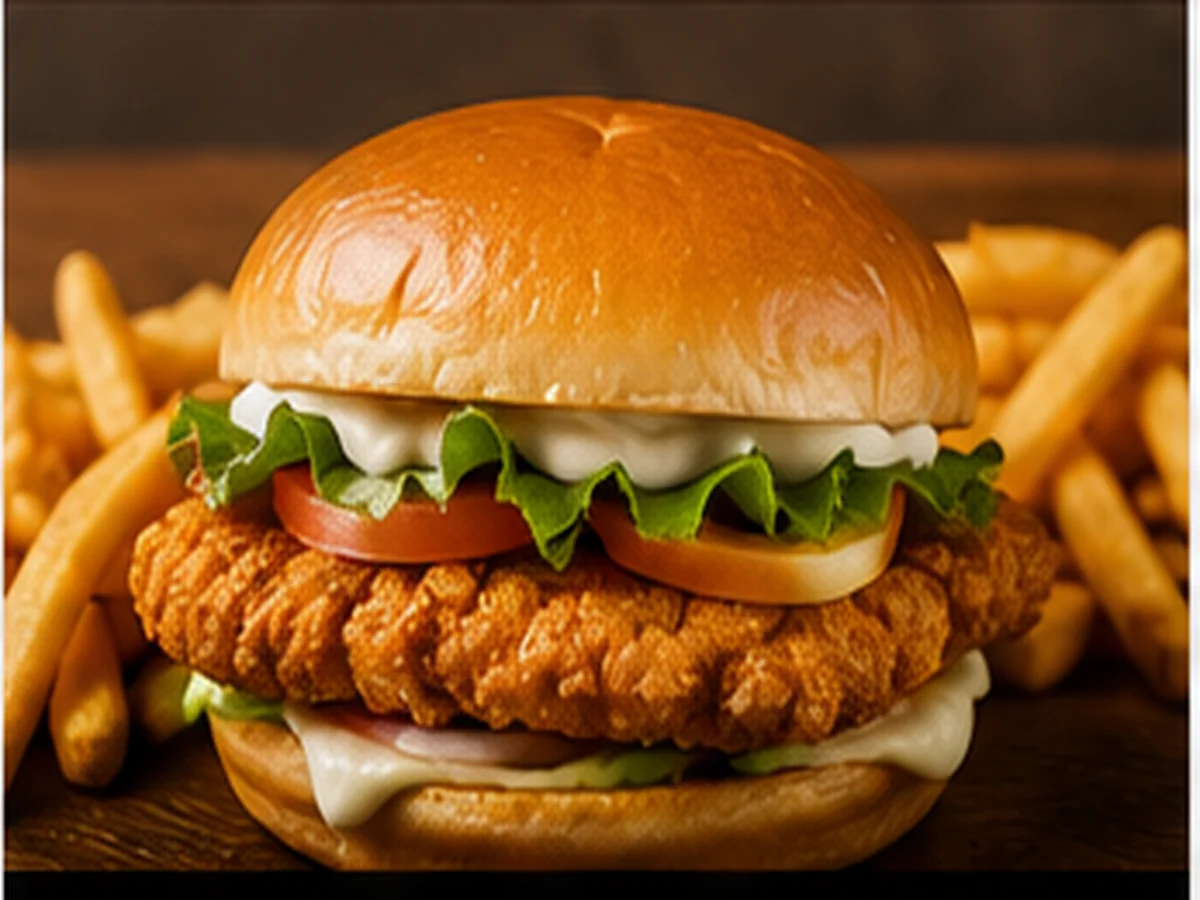 Chicken sandwich from the Best Wings N Pies Batch 03 food photo pack