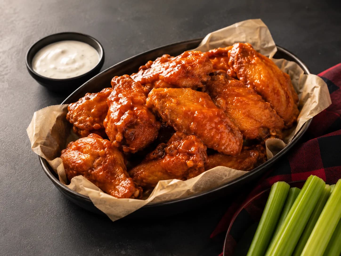 Buffalo wings from the Best Wings N Pies food photo pack