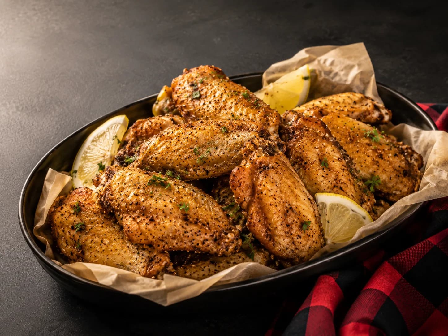 Lemon pepper wings from the Best Wings N Pies food photo pack